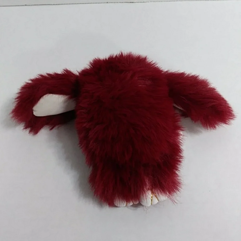 Luxe Burgundy Furry Long Eared Bunny Bag Charm *NWOT*